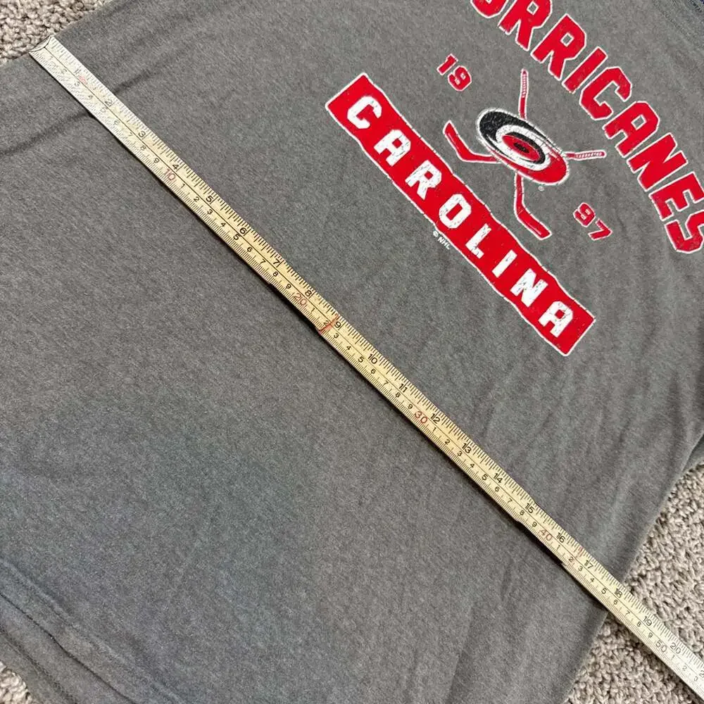 Champion Carolina Hurricanes NHL Graphic T Shirt Mens Medium Gray Hockey Tee EUC - Picture 5 of 6